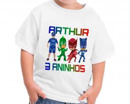 Camiseta Branca Infantil Poliester Branca    Impressão Sublimática 