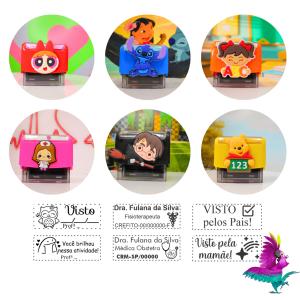 CARIMBO *PERSONAGEM* 14x38mm PLÁSTICO (14x38mm) Sob Consulta   