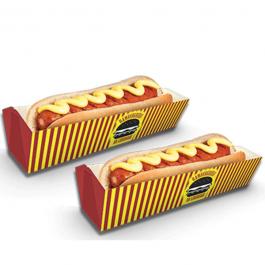 Embalagem para Hot Dog Supremo 300g 26,6x14,7 4x0 Sem Enobrecimento Faca Padrão 