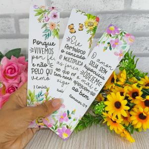 MARCADOR DE PÁGINA Couchê 250g 17,9x4,82 cm 4x0 UV total Frente Corte Reto 