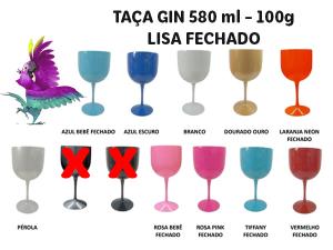 TAÇA GIN Acrílico 580 ml Variável VARIÁVEL Transfer s109